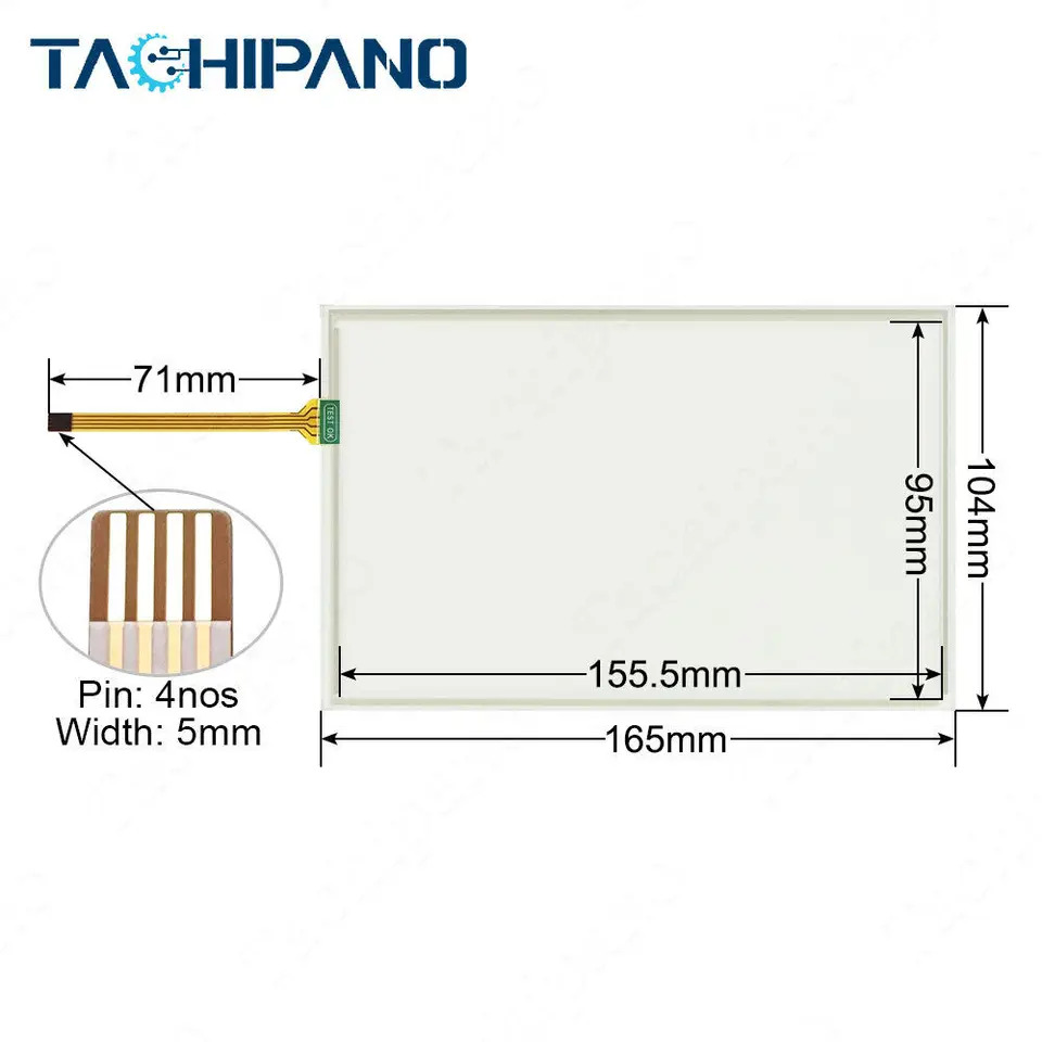 터치 패드 패널 유리 MMI6070H MMI-6070-SLE 스크린 7 인치
