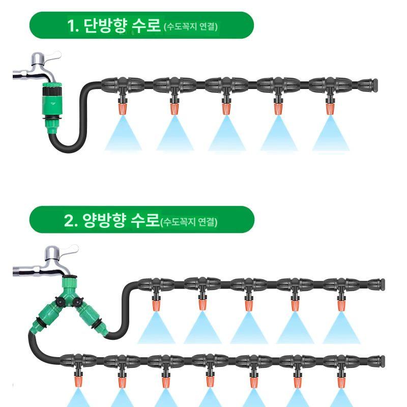 농업용분무노즐 정원분사기 텃밭관수장치 조절식스프레이 물분무기 - 상세 이미지 3