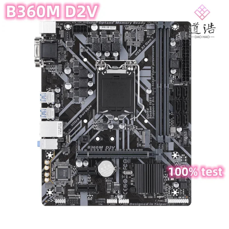 B360M D2V 마더보드32GB LGA 1151 DDR4 마이크로 B360 메인보드 완전 작동 리퍼