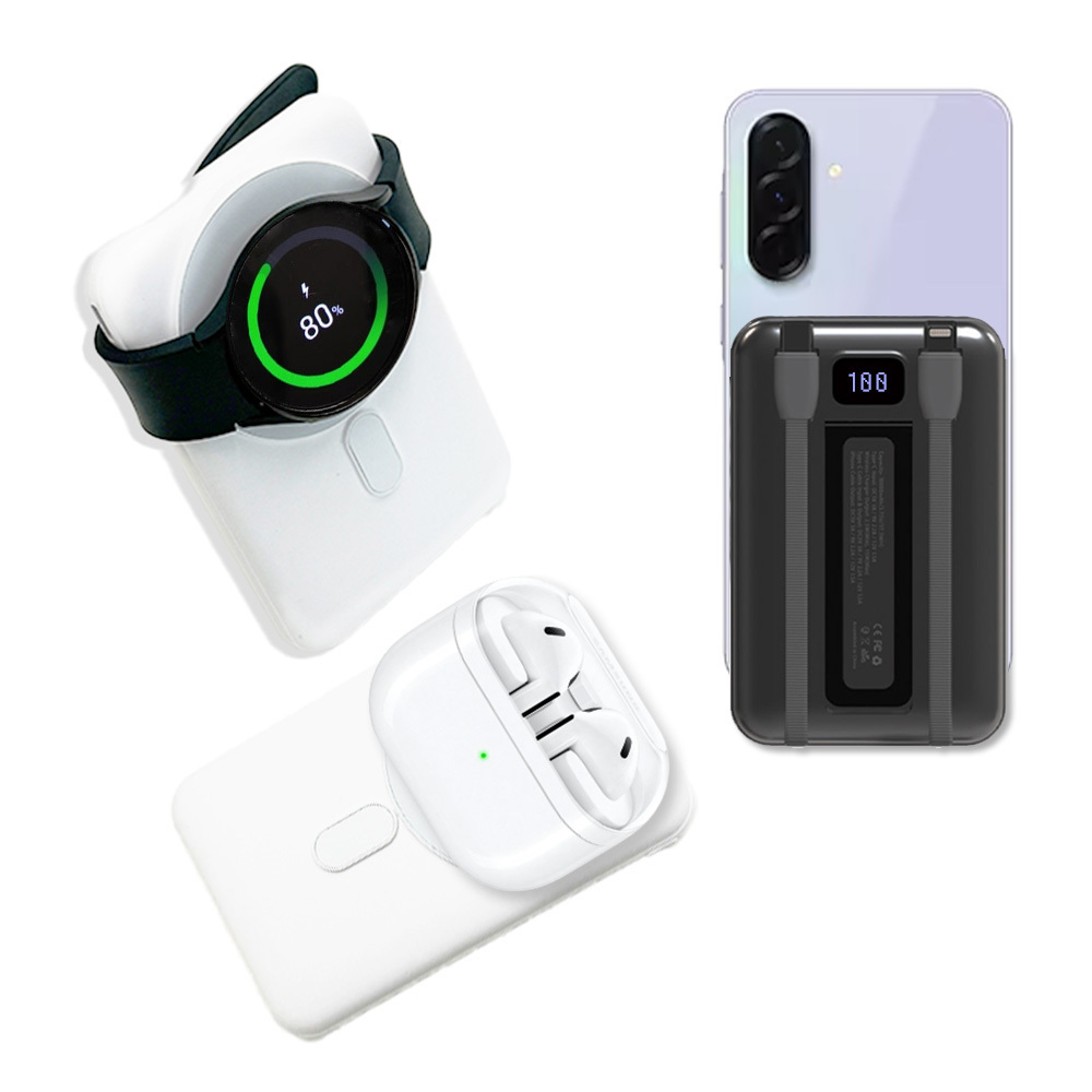 고속 충전 맥세이프 보조배터리 무선 유선 휴대용 10000mAh 3in1 머레이 이미지 7