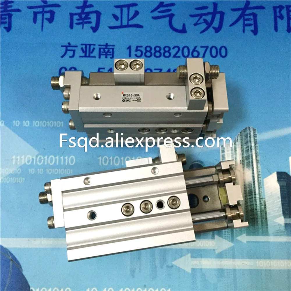 MXQ16-10A MXQ16-20A MXQ16-30A MXQ16-40A MXQ16-75AZ SMC 에어 슬라이드 테이블 실린더 공압 부품 MXQ 시리즈