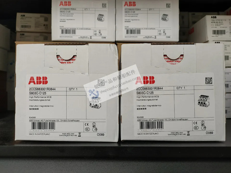 오리지널 ABB 회로차단기 S803C-B125/S803C-C125 신