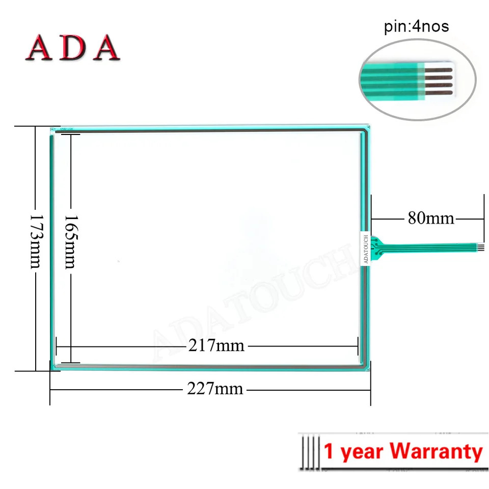 AST-104A AST-104A080A 터치 스크린 패널 유리 디지타이저 DMC AST104A