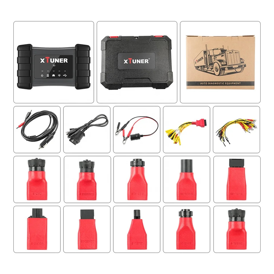 XTUNER T1 헤비 듀티 트럭 자동 지능형 진단 도구 WIFI USB Xtuner 품질