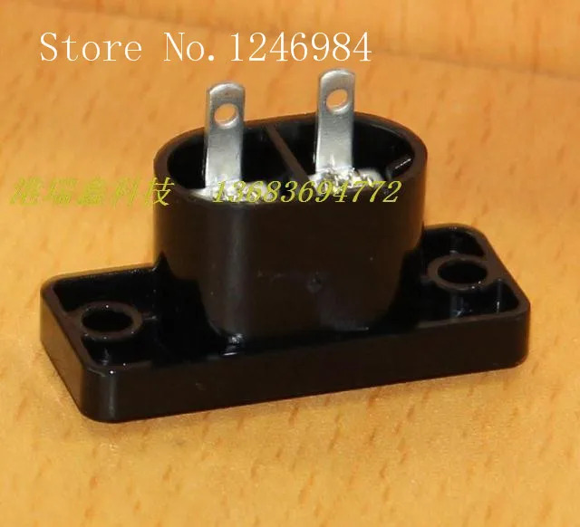 SAAC 콘센트 AC 전원 커넥터 소켓 검은 귀 시트 RF-180 잭 WINFOONG--100PCS