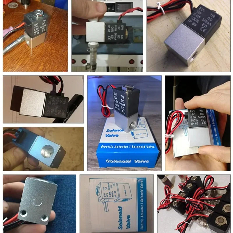 SONGO DC 상시작동 솔레노이드 밸브 물 에어 오일사12V 220VAC 1/8 인치 2 채널