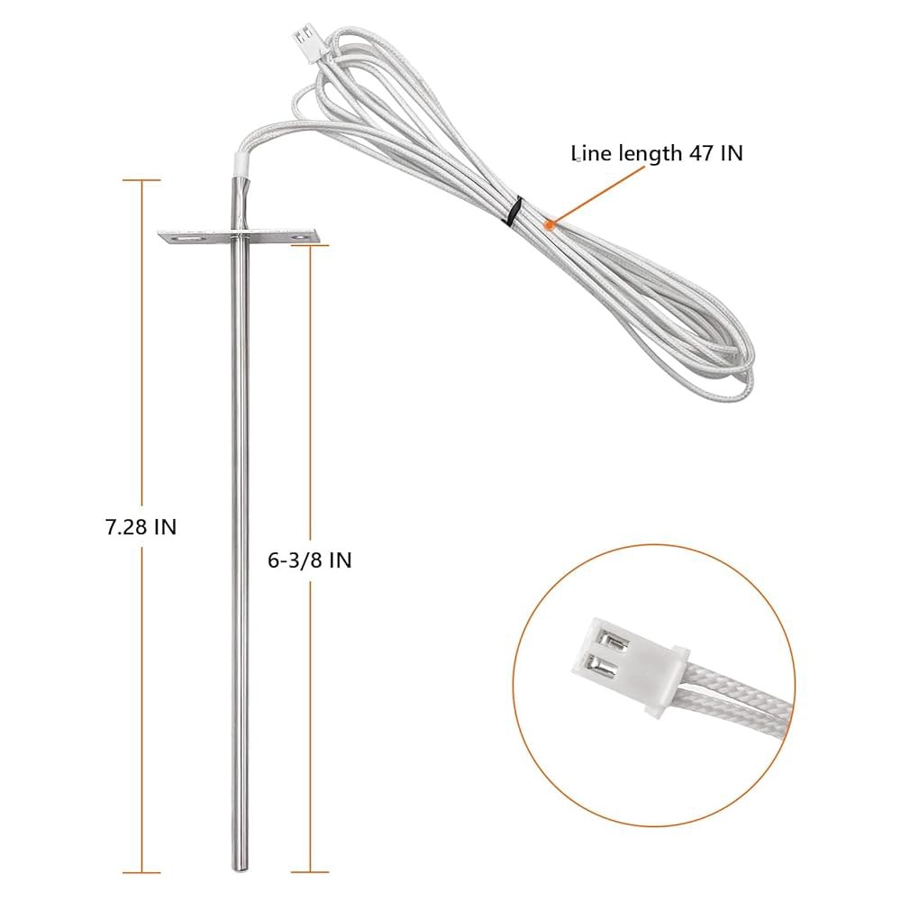 캠프 셰프 우드 펠릿 스모커 그릴 액세서리용 온도 프로브 센서 교체, 부품 교체 PG24-44 Sensor - 상세 이미지 3