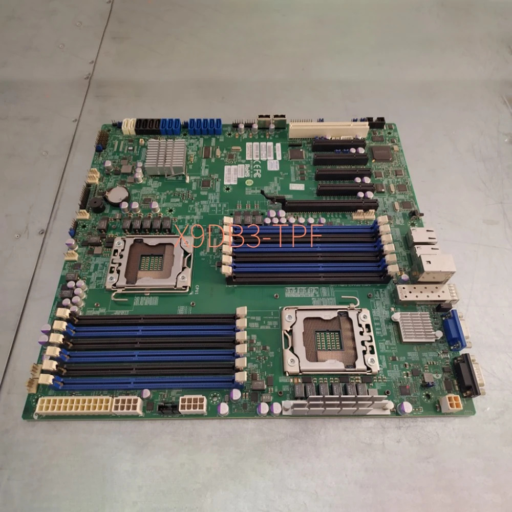 Supermicro 마더보드X9DB3-TPF LGA 1356 DDR3 SATA3 PCI-E 3.0 IPMI 2.0 Xeon 프로세서 E5-2400 v2