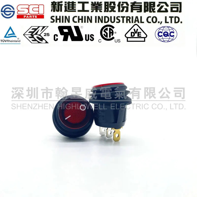 10A 둥근 방수 라이트 R13-112 R13-112A 112B 112A8 112B8 10pcs