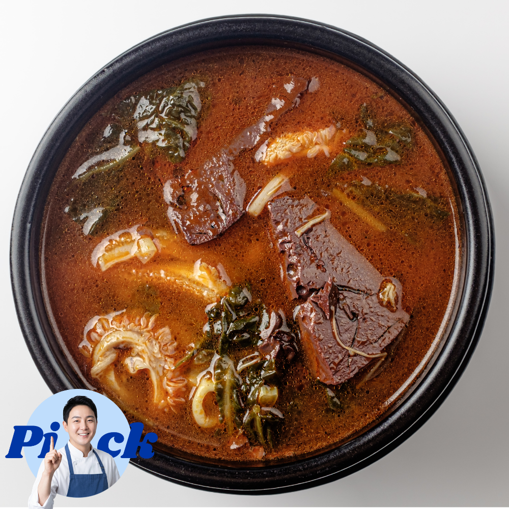 소양 듬뿍 얼큰 우거지 양평해장국 550g 선지 해장국 술국 칼칼한 속풀이 - 상품 이미지