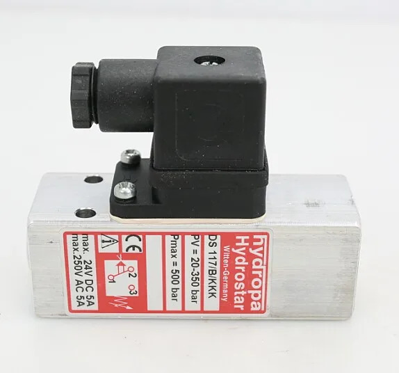 Hydropa Hydrostar 압력 릴레이 스위치 Witten-Germany PV  20-350bar Pmax 500bar DS117 B V3 KKK
