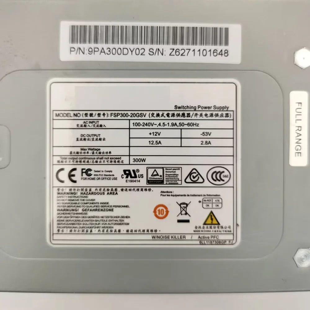FSP 그룹 300W VCR 전원공급장치 FSP300-20GSV24핀