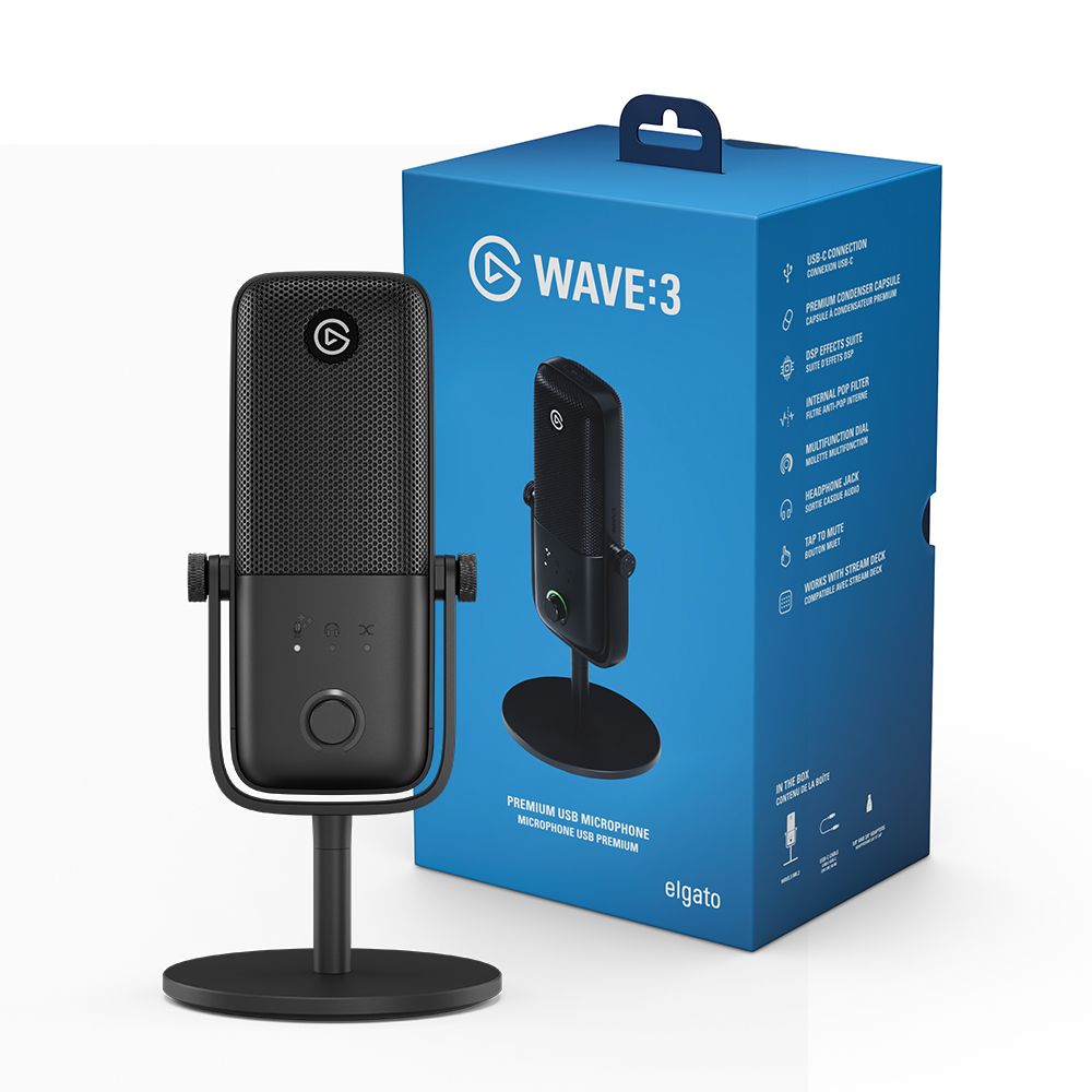 엘가토 Wave 3 MK2 웨이브3 마크2 블랙 방송용 스트리밍 USB 콘덴서 마이크 이미지 7