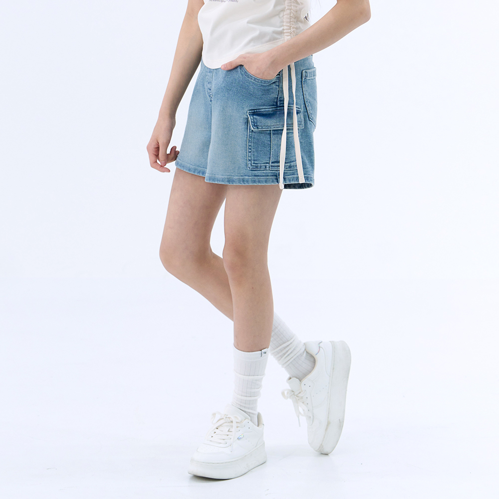 더데이걸 카고 워싱 반바지 TGTH26303 이미지 8