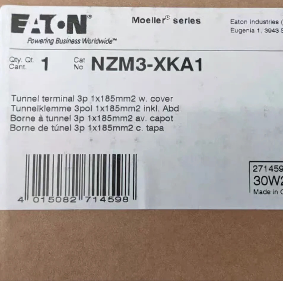 EATON 관형 터미널 NZM3-XKA1 400-630A 몰드 케이스 회로차단기 신
