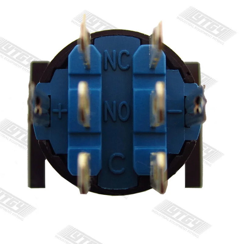 일본 용수철 IDEC 조명 푸시 버튼 스위치 AL6M-A24 AL6H A24 x C 직원형 자동 잠금 2a2B DC24V-10pcs 16mm