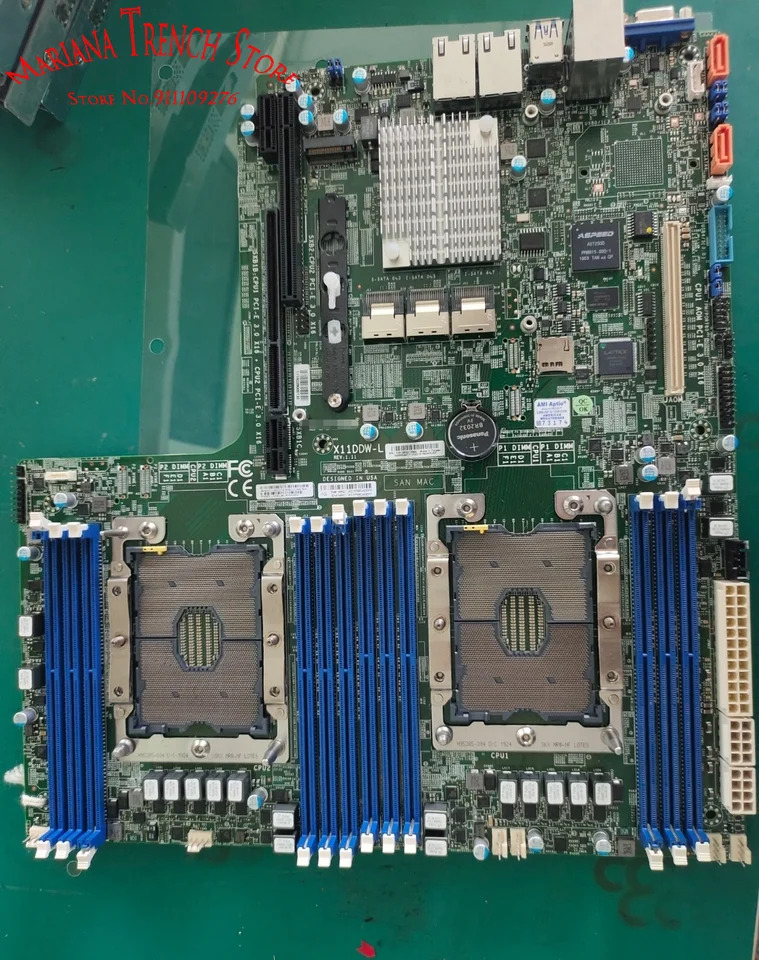 Supermicro 마더보드X11DDW-L Xeon 확장 프로세서LGA-3647 14 SATA3 6 Gbps 포트DDR4 컨트롤러
