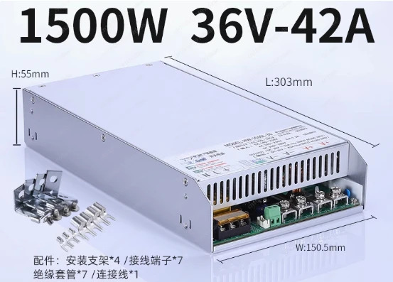 1500W PFC 전원 스위칭 전원공급장치 전압 전류 조절 12V 24V 36V 48V 60V 80V 150V 30A 40A 20A CC CV