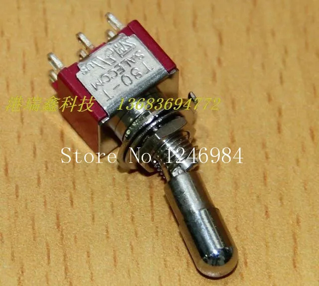 SA T8011-LK 방식 연동 6 피트 2 트렌치 잠금 넥 소형 토글 스위치 대만 SH T80-T M6.35 50 개/l
