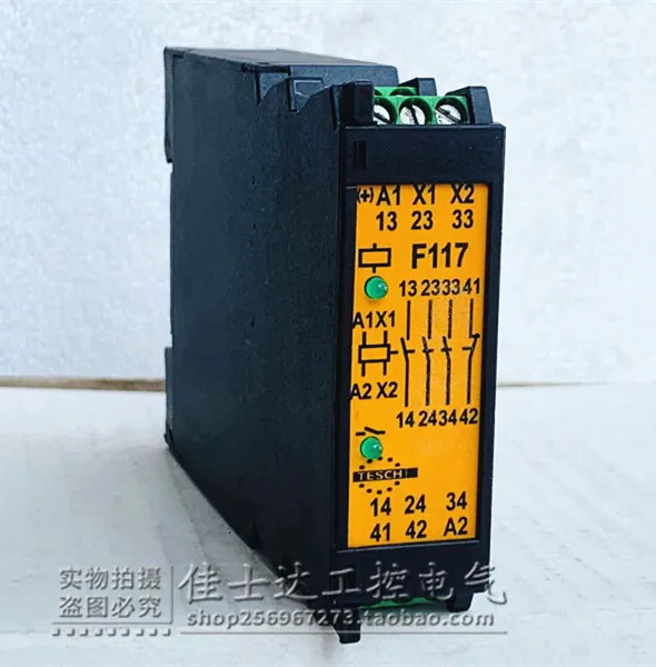 TESCH 안전 릴레이 기계 부품 F117X01 24VAC/DC 07400015
