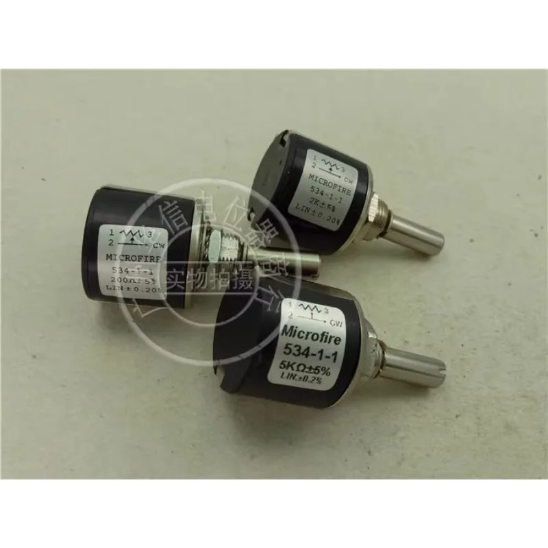 10Pcs 인쇄기계 다회전 권선 전위차계 534-1-1 200R 1K 2K 5K 10K 생크 길이 24MM
