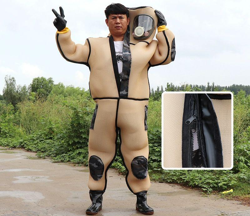 보호 복 통풍 베일 방충옷 전문 벌초 양봉옷 벌옷 장갑 장비 양봉가 - 상품 이미지