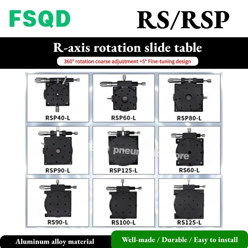 R축 회전 슬라이드 테이블 RS60 RS90 RS100 RS125 RSP40 RSP60 RSP80 RSP125 RS75 RSPT100 RSP100 RGE25 RGE40 RGE60