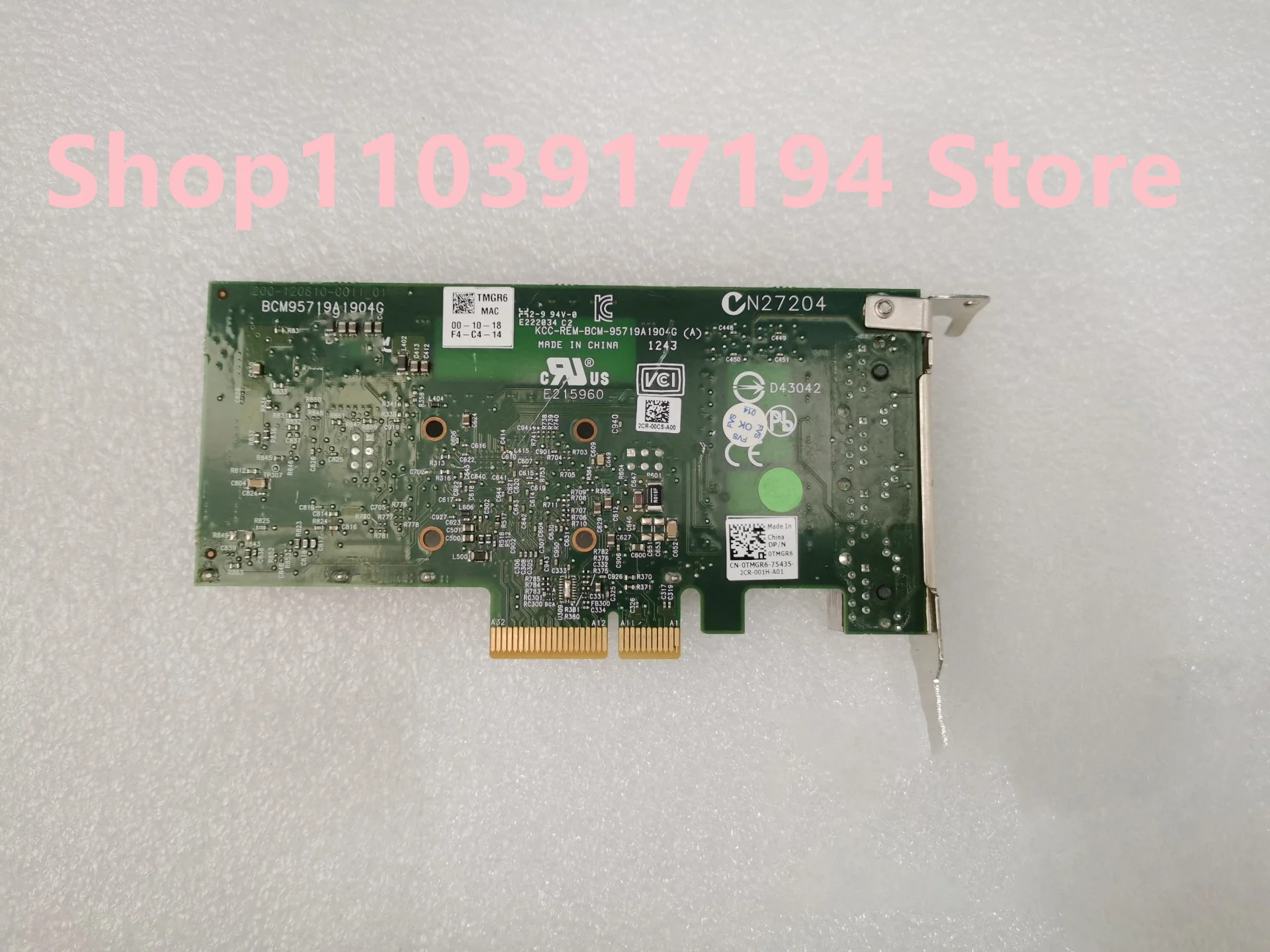 네트워크 어댑터 DELL BCM5719 R730 4 포트 기가비트 카드 0KH08P 0TMGR6