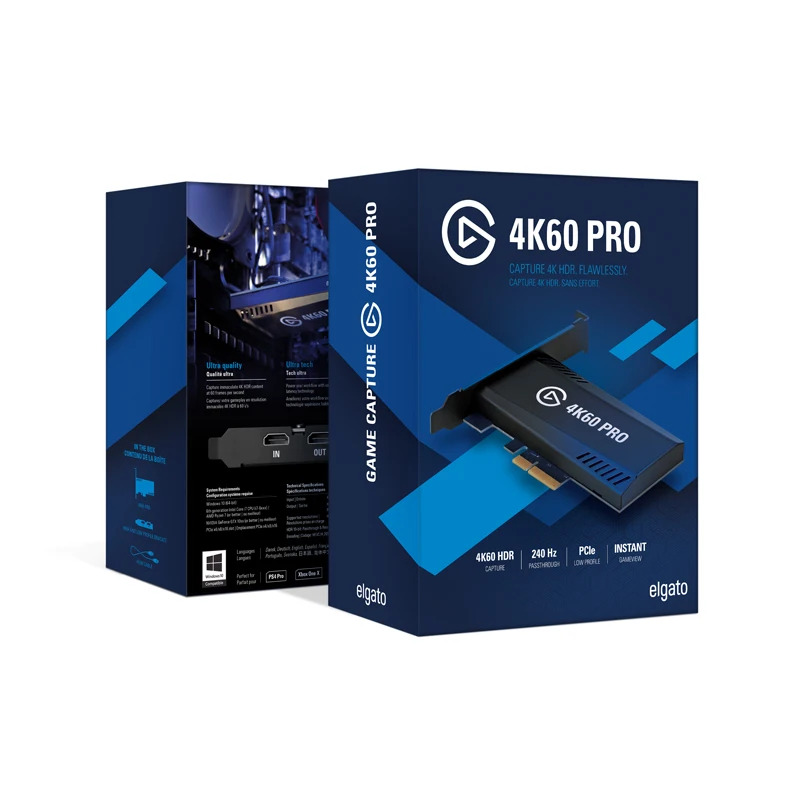 Elgato 라이브 레코딩카드 4K HDR 스위치 PS4 PS5 Xbox 4K60 Pro MK.2