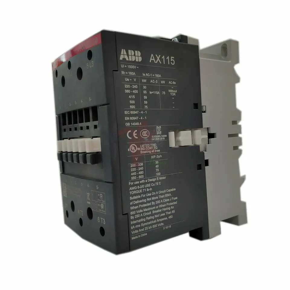ABB AC 접촉기 AX115-30-11 24V 110V 230V 440V 신