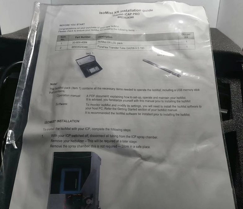 ICap PROXR 키트 Thermo BRE0024346 Iso Mist