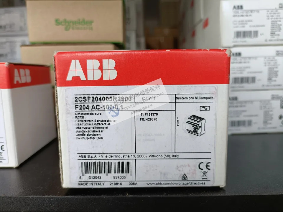 오리지널 ABB 전자기 잔류 전류 보호대 이탈리아 F204AC-100/0.1 신
