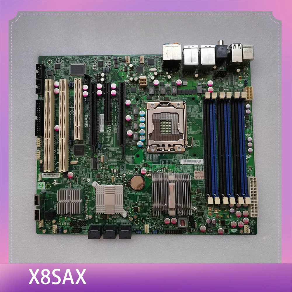 Supermicro 산업제어 장비 마더보드 REV 버전 2.00 단일 채널 X58 X8SAX