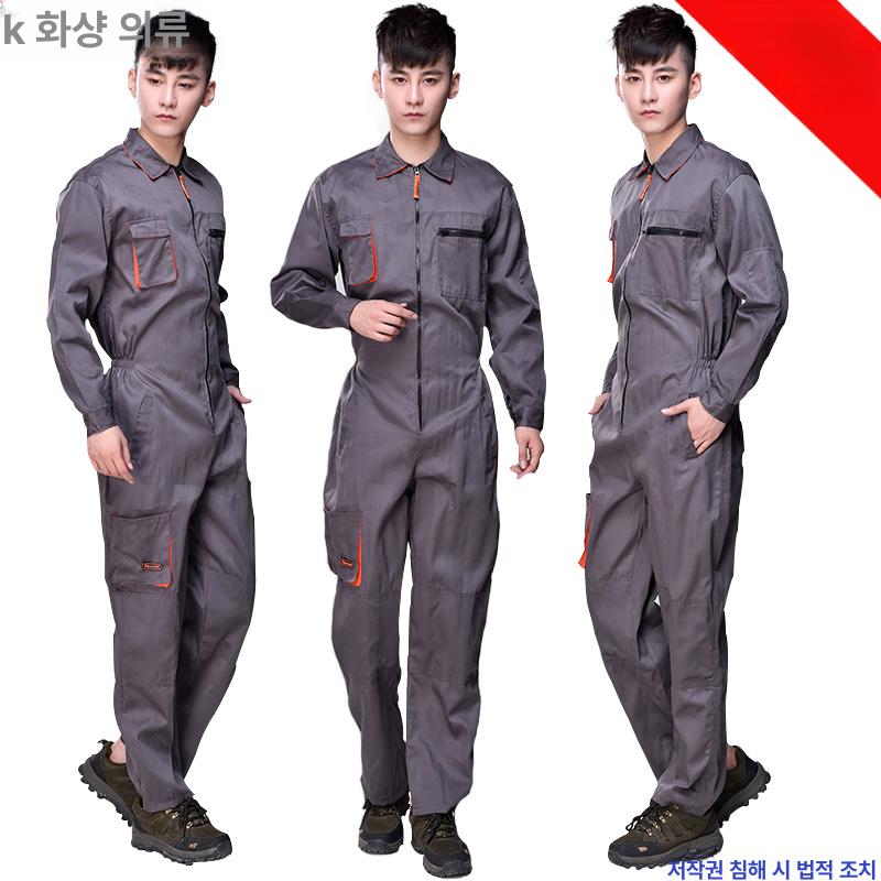 레트로 점프슈트 멜빵 공군 빈티지 빅사이즈 카고 오버롤 스트릿 일체형작업복 용접 - 상세 이미지 2