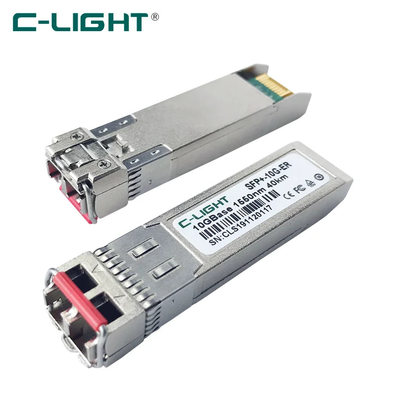 OEM 10GBase-ER 호환 SFP  송수신기 SMF 1550nm 40km LC DOM 전송 네트워크 C-Light