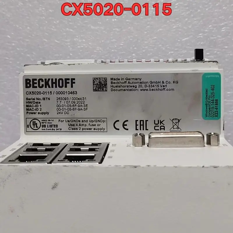 리퍼 PLC 모듈 CX5020-0115 기능 정상