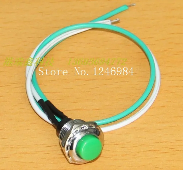 SA R102 MA 블랙 그린 YELKOW 레드 금속 정상 개방 푸시 버튼 스위치 대만 SCI 단일 잠금 프리 프레스 패스 리셋-50 개