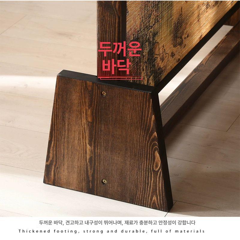 목재 야외파티션 칸막이 휀스 프레임 펜스 울타리 방부목 높이 베란다 스크린 - 상세 이미지 3