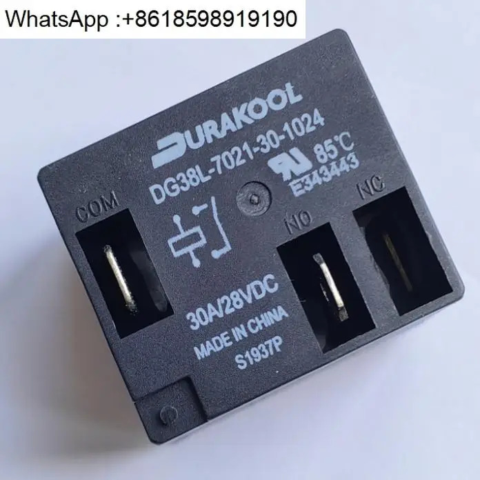 DG38L-7021-30-1024 전원 릴레이 DURAKOOL 상시 열림 24VDC 관통 구멍 설치 45A