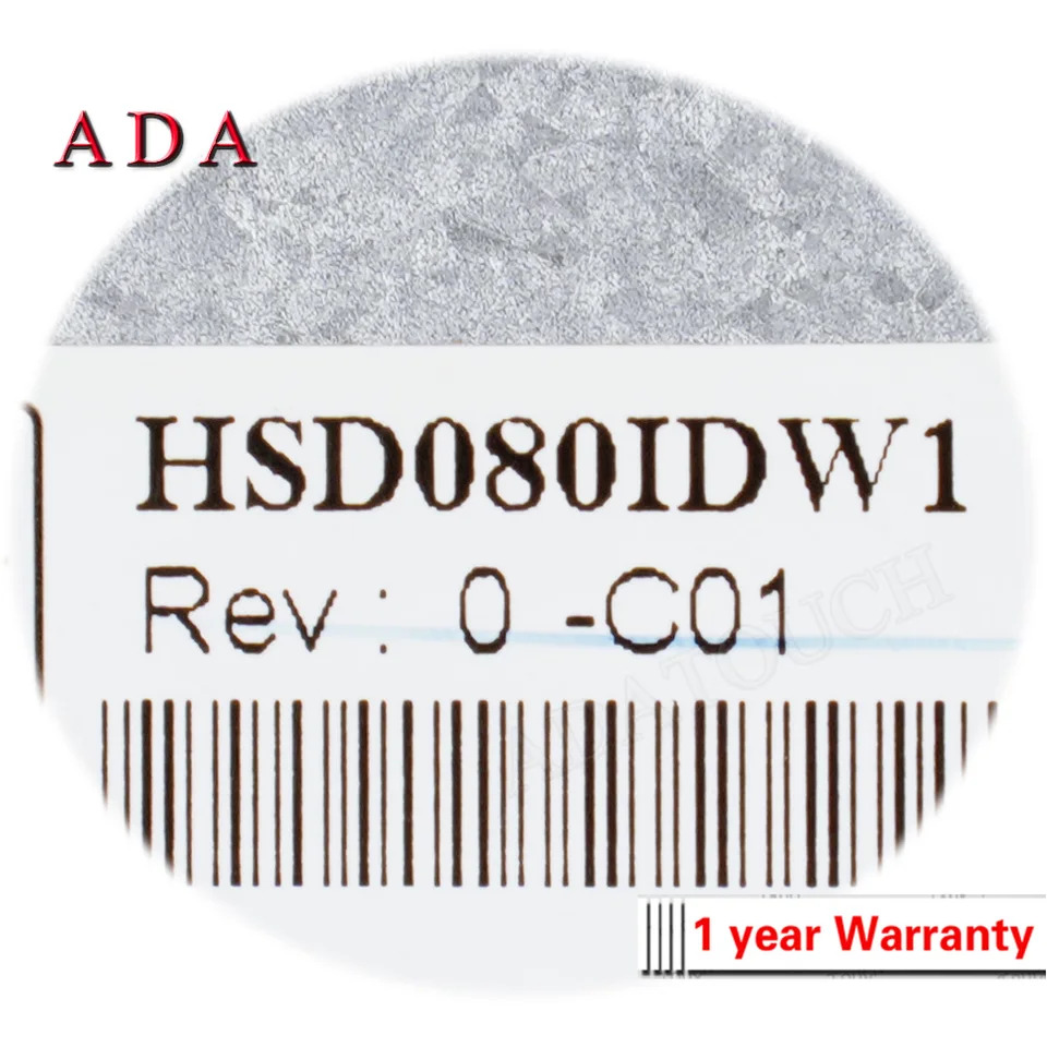 HannStar HSD080IDW1-C01 HSD080IDW1-C00 LCD 디스플레이 패널 신 오리지널