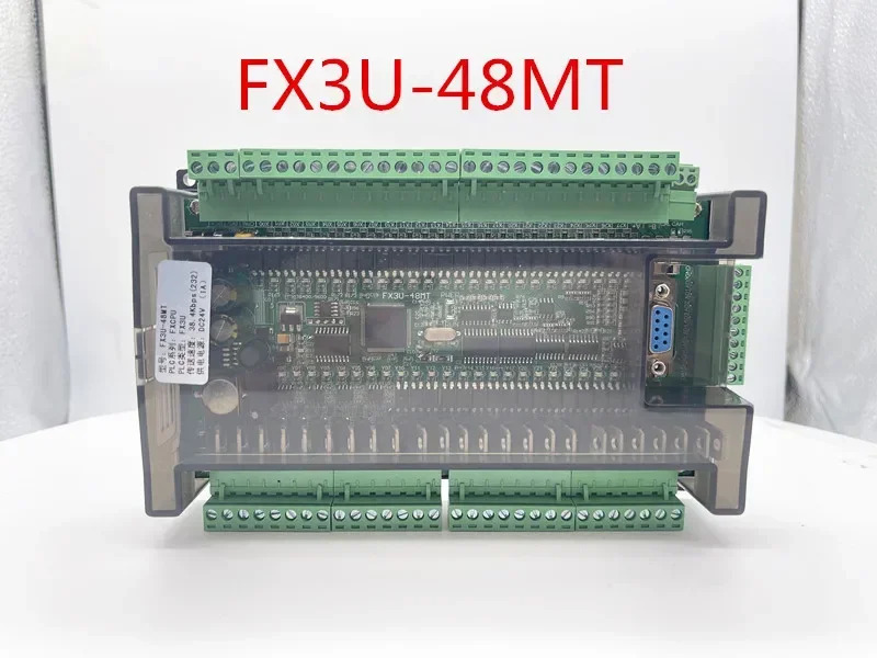 고속 FX3U-48MR/48MT 24입력 24출력 6개 아날로그 입력 2개 출력 산업제어 보드 RTU CAN 통신 포함