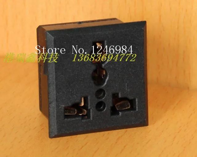 SA Hongda 범AC 콘센트 AC 전원 커넥터 소켓 패널 3 개 구멍 GB SS-801 -- 50