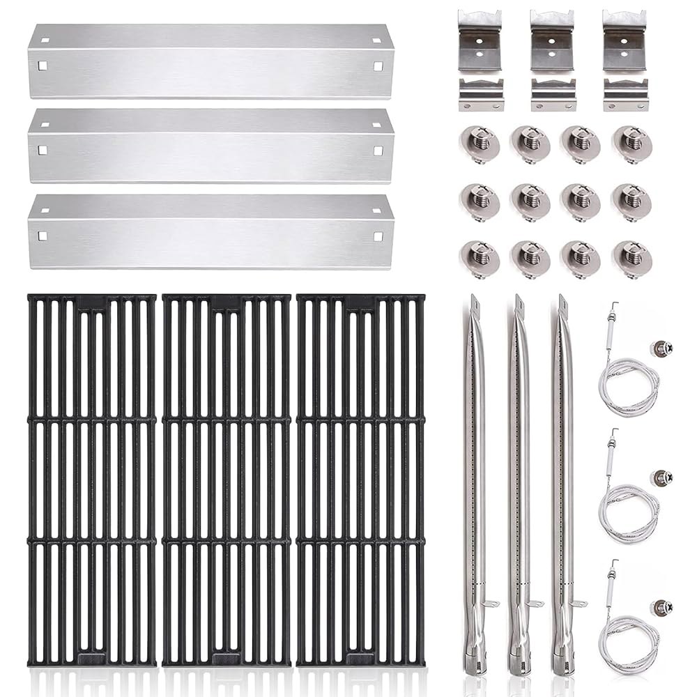 Char Griller 5050, 5650, 5072, 3001, 3008, 3030, 4000, 5252, King 주철 그릴 격자, 열판, 버너 및 점화기 교체 부품 - 상품 이미지