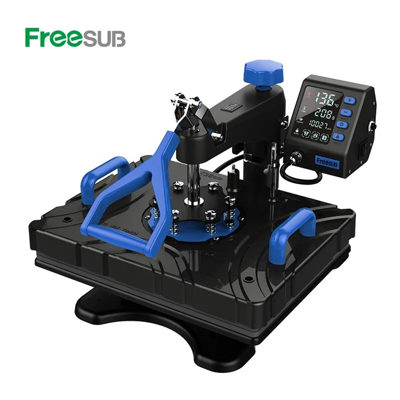 FreeSUB 5 in 1 콤보 열 프레스 기계 머그컵 승화 티셔츠 인쇄기계 P8100-5