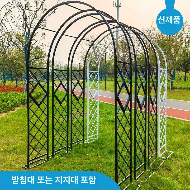 장미아치 넝쿨식물 대문 원형식 포도나무 지지대 딥그린 A 중간 - 상세 이미지 4