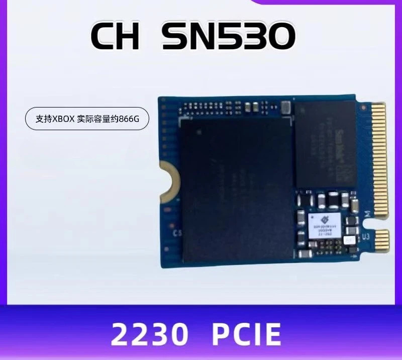 WD CH SN530 2230 866G M.2 솔리드 스테이트 드라이브 XBOX 지원