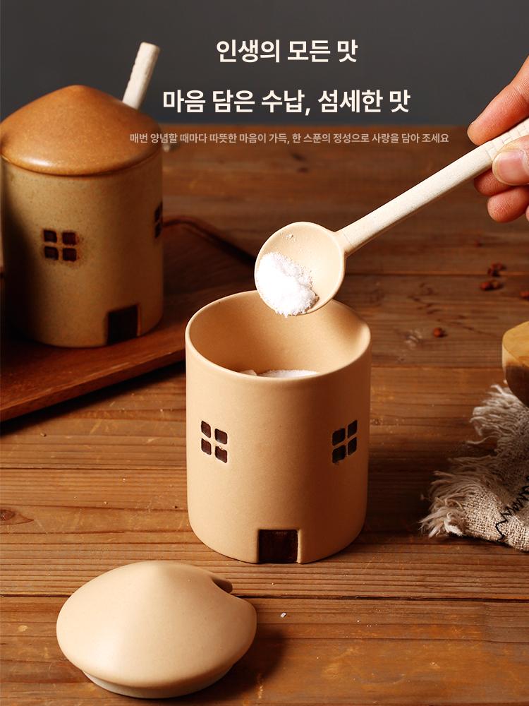 밀폐 양념통세트 간장병 사각 소금 스푼 소스병 소스통 흐르지않는 기름병 용기 - 상세 이미지 5