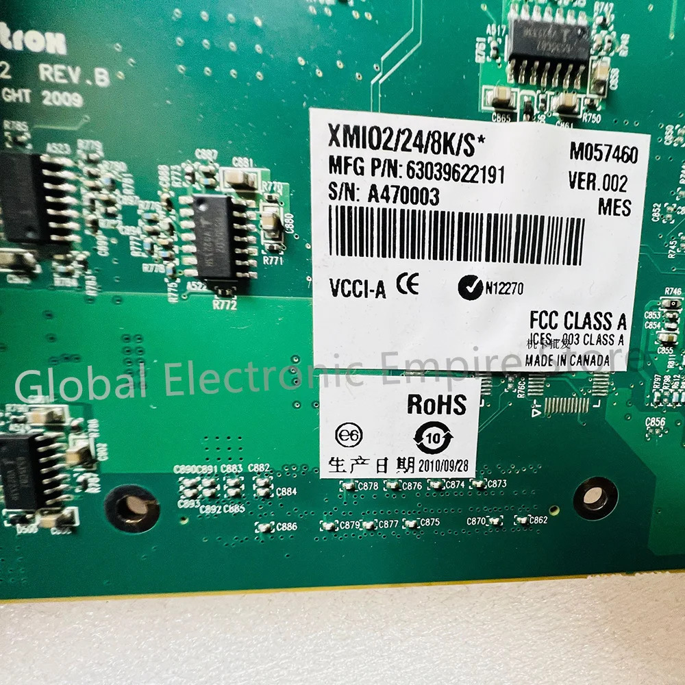 Matrox XMIO2/24/8K/S HD 프로그래밍되지 않은 카드 Y7291-02 REV.B XMI02용