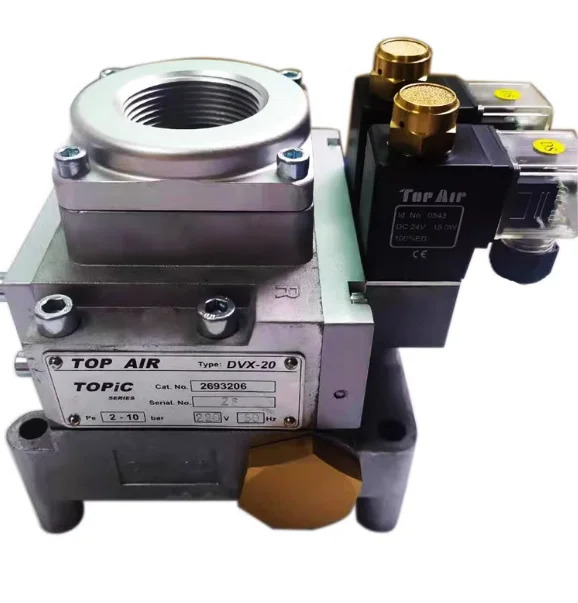TOP AIR 듀얼 솔레노이드 밸브 DVX-15 2694206  24V 110V 220V 2694210 DVX-20 2693206 2693210 주제 시리즈