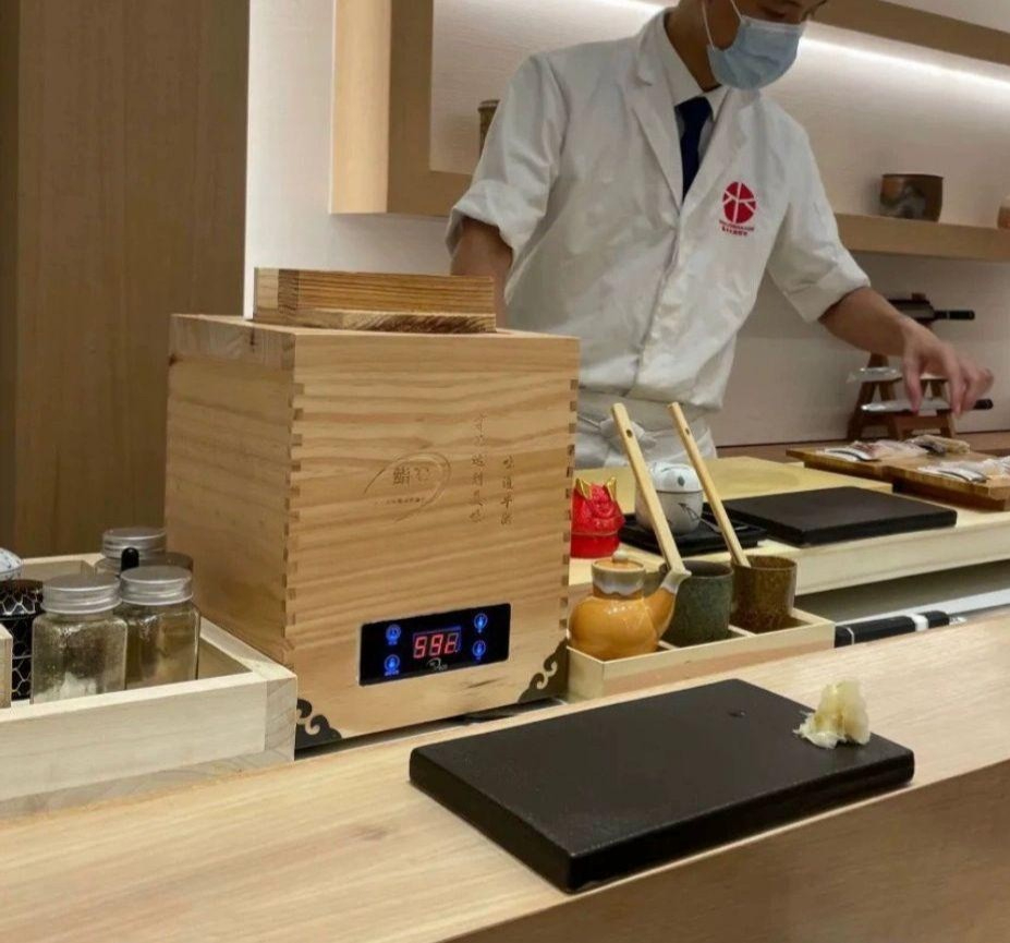 초밥 보온통 나무밥통 샤리 밥통 원목 식 용기 나무통 일식밥통 일식 워머 스시 김밥통 - 상품 이미지